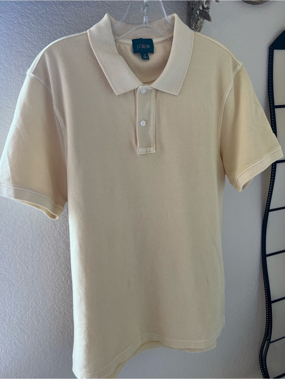 J. Crew Vintage Oarsman Men's Yellow Polo 100% Cotton
